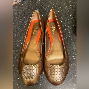 Cole haan bronze ballet flats